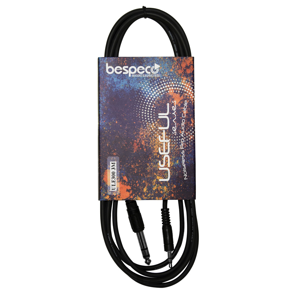 Кабель miniJack-Jack 3 М Bespeco USEFUL ULE300
