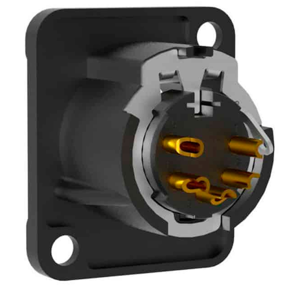 Инсталляционный разъем XLR Seetronic MJ5F2C-BG
